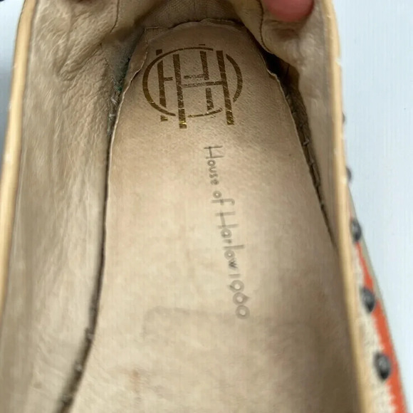 WOMENS HOUSE OF HARLOW 1960 KAT STUDDED ESPADRILLE MOCASSIN SHOES FLATS - Picture 5 of 6